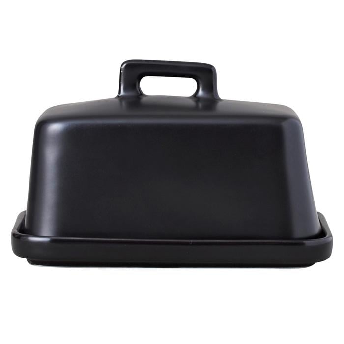 Масленка кухонная с крышкой Maxwell & Williams EPICURIOUS фарфор 17х12х11 см 850 мл Black (2631632)