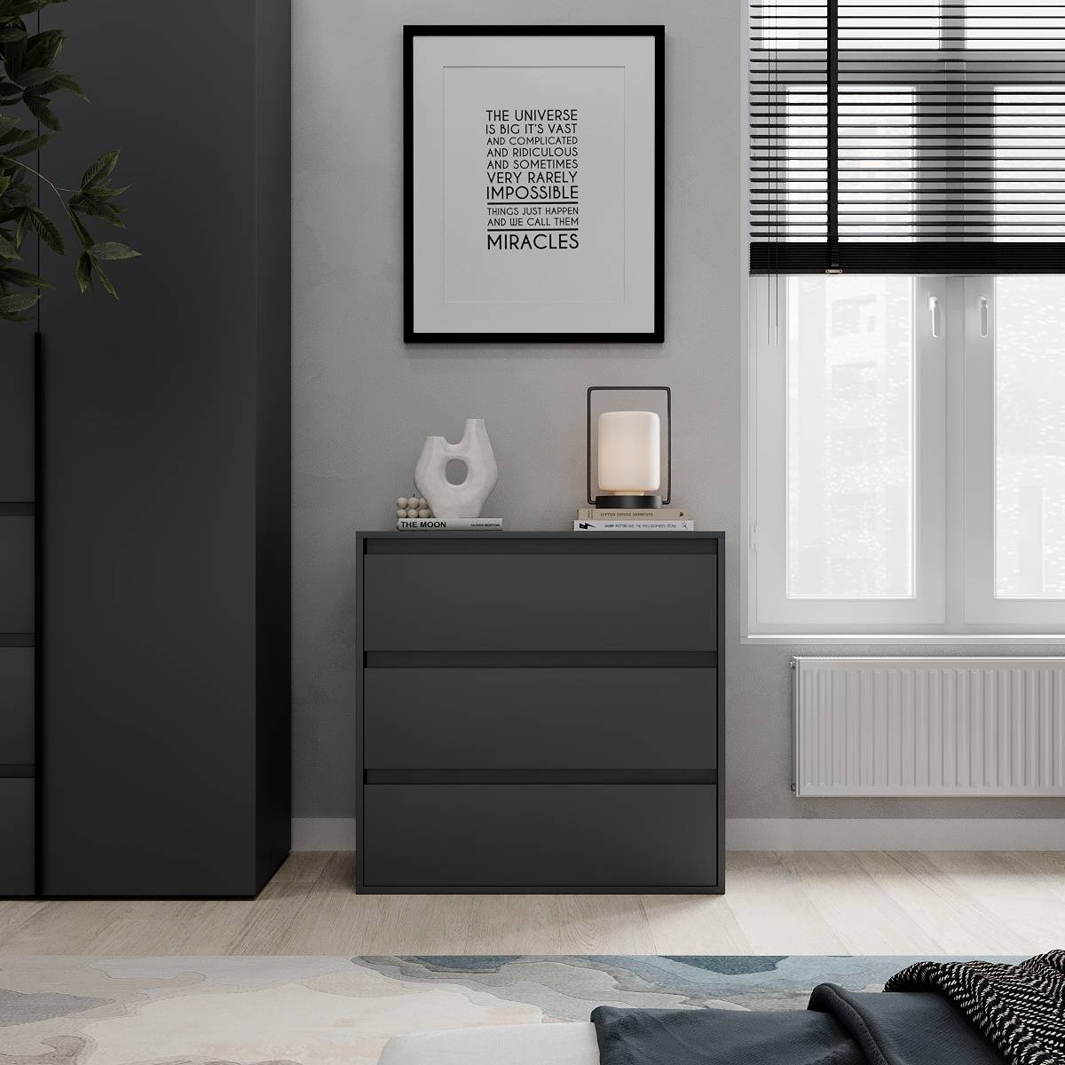 Комод ART IN HEAD 3 Light 79x80x42 см Графит (LT01070000000) - фото 3 Комод ART IN HEAD 3 Light 79x80x42 см Графит (LT01070000000) - фото 3