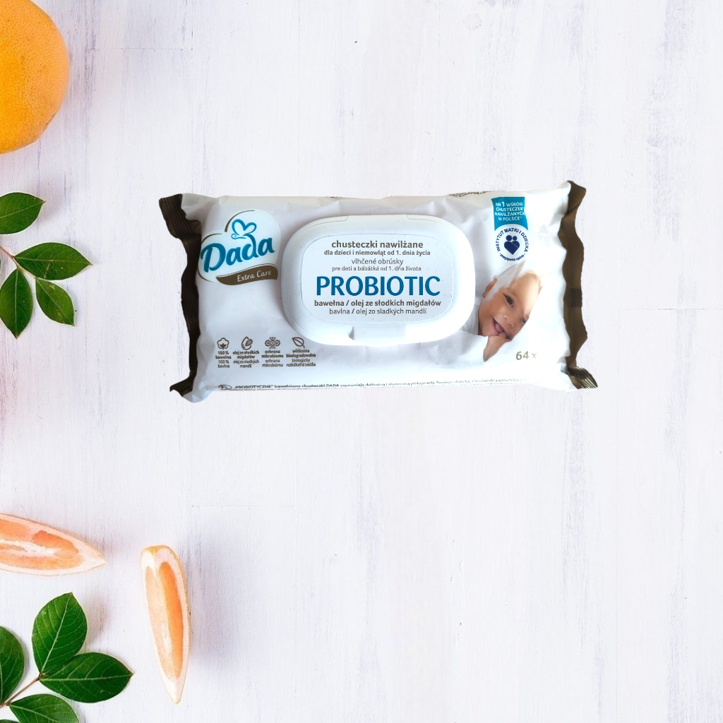 Влажные детские салфетки Dada Extra Care Probiotic 64 шт.