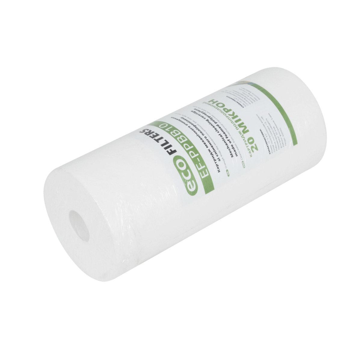 Картридж механической очистки Eco Filters EF-PP BB10 20 мКм из вспененного полипропилена (SW-86765) - фото 2 Картридж механической очистки Eco Filters EF-PP BB10 20 мКм из вспененного полипропилена (SW-86765) - фото 2