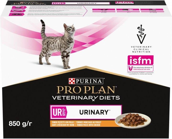 Вологий корм Purina Pro Plan Veterinary Diets для котів при сечокам'яній хворобі з куркою 85 г 30 шт.