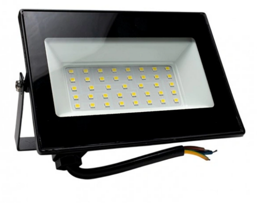 Прожектор світлодіодний вуличний 50W 4000Lm 6500K алюмінієвий IP65 Чорний (THE-Light TL 4133)