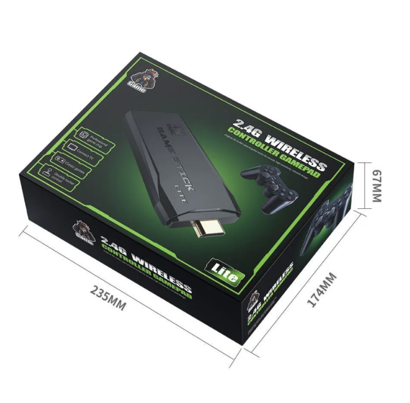 Ігрова консоль 4K 64 Gb 10000 ігор і 2 бездротових джойстика (Е500044) - фото 10 Ігрова консоль 4K 64 Gb 10000 ігор і 2 бездротових джойстика (Е500044) - фото 10