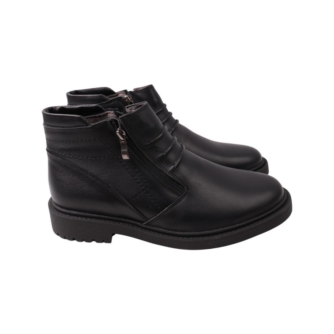 Ботинки мужские Maxus из кожи р. 45 Черный (94-22ZHC)