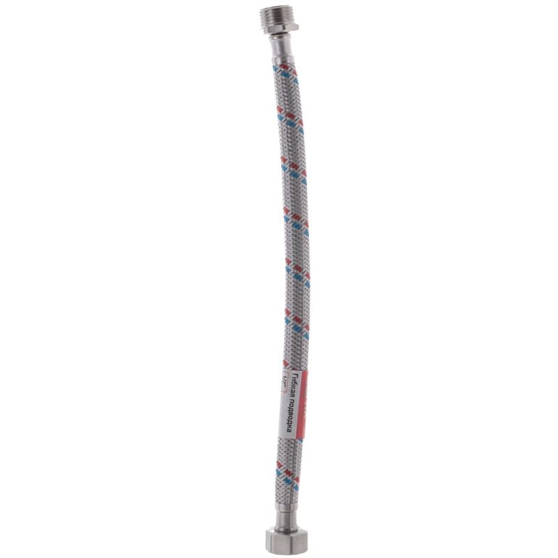 Шланг для підключення води гнучкий Zerix ZX1560 30 см 1/2"x1/2" ЗВ (81302) Шланг для підключення води гнучкий Zerix ZX1560 30 см 1/2"x1/2" ЗВ (81302)