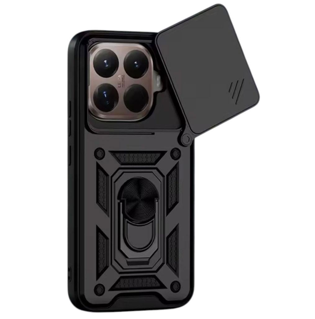 Чехол Primo Shockproof для Xiaomi 15T Pro противоударный с подставкой и шторкой камеры Black (2951946307)