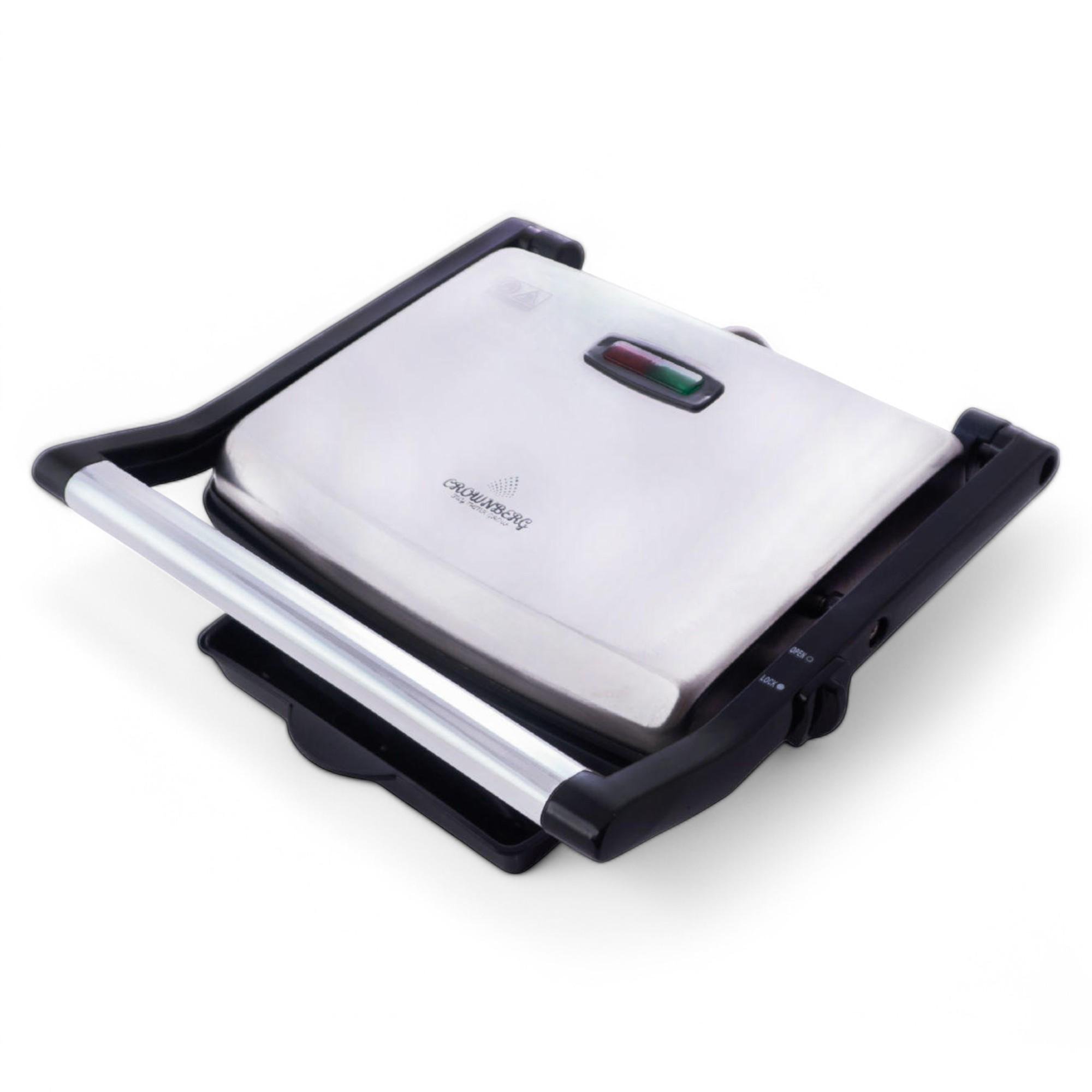 Прижимной электрогриль Crownberg CB-1045 2000 Вт Gray (G_CB1045Gray)