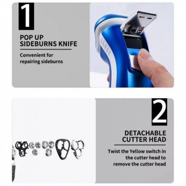 Электробритва аккумуляторная мужская DSP 60081 (13696137) - фото 4