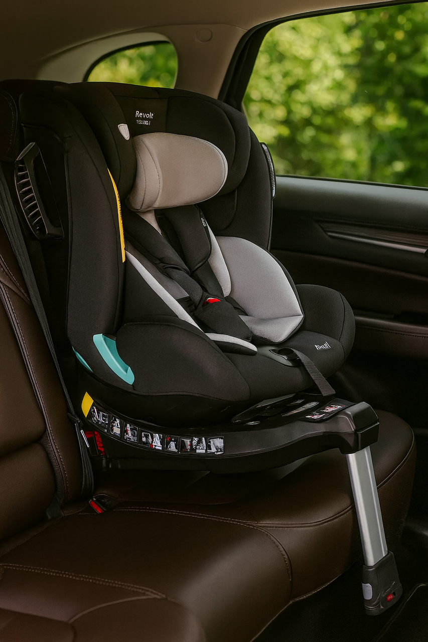 Автокресло Carrello Revolt CRL-158051 i-Size/ISOFIX поворот опорная стойка 40-150 см Harbor Grey (1)