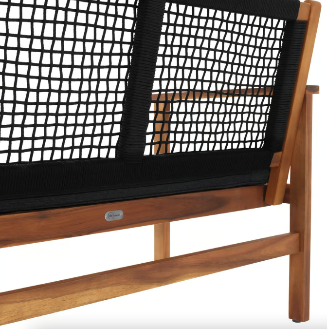 Садовая скамейка Di Volio Teracina со спинкой Черный (4936) - фото 6 Садовая скамейка Di Volio Teracina со спинкой Черный (4936) - фото 6