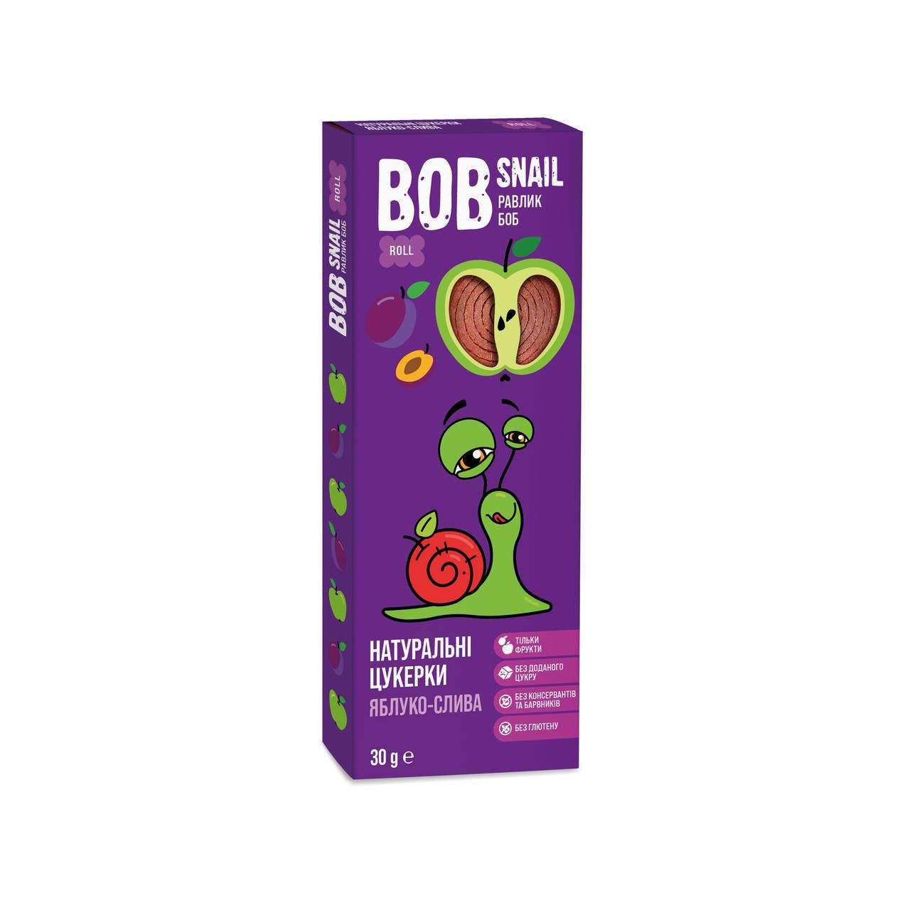 Конфеты натуральные фруктовые Bob Snail Яблоко-слива 30 г (2303827386) Конфеты натуральные фруктовые Bob Snail Яблоко-слива 30 г (2303827386)