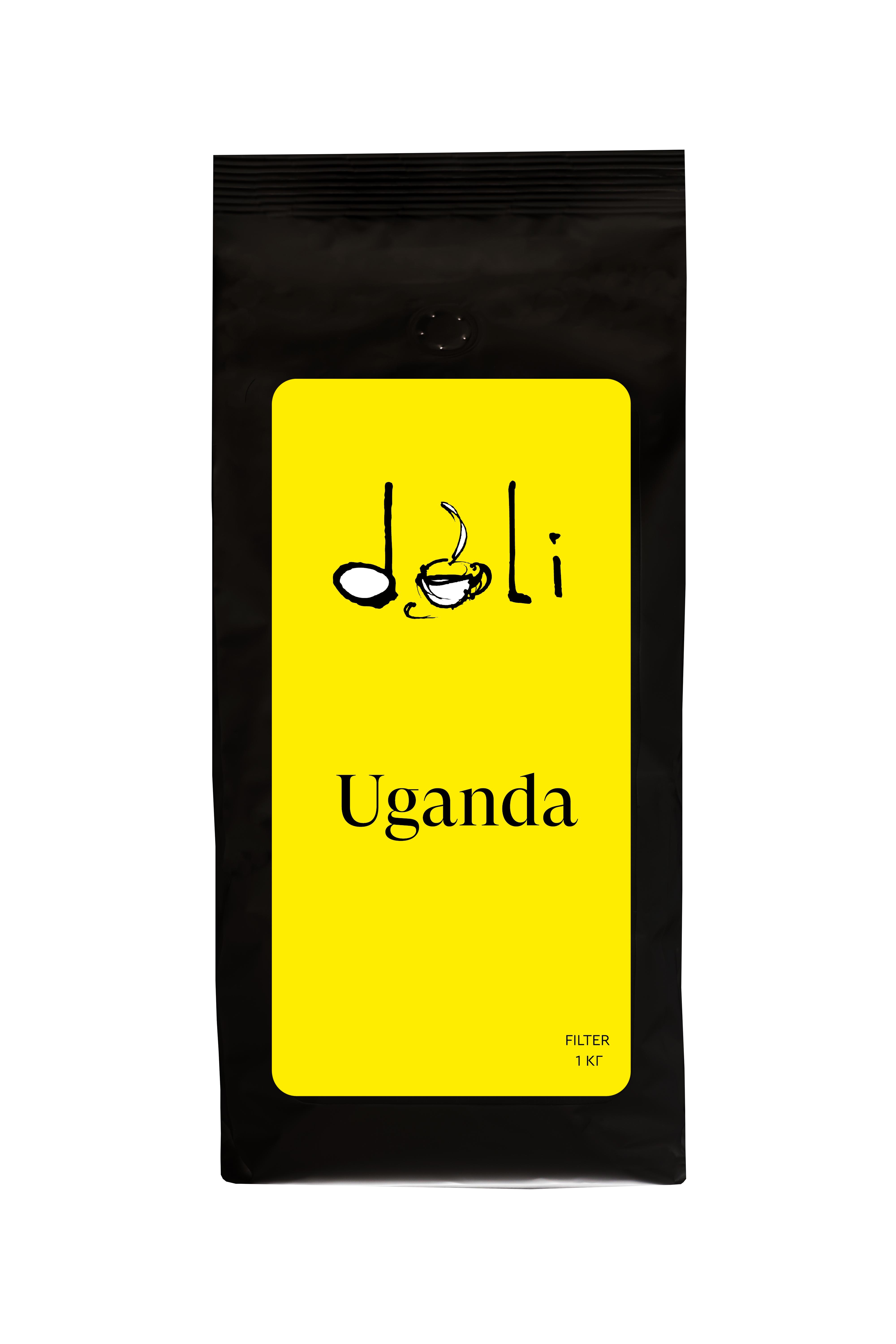 Кава свіжообсмажена у зернах DALI Uganda Filter 1 кг