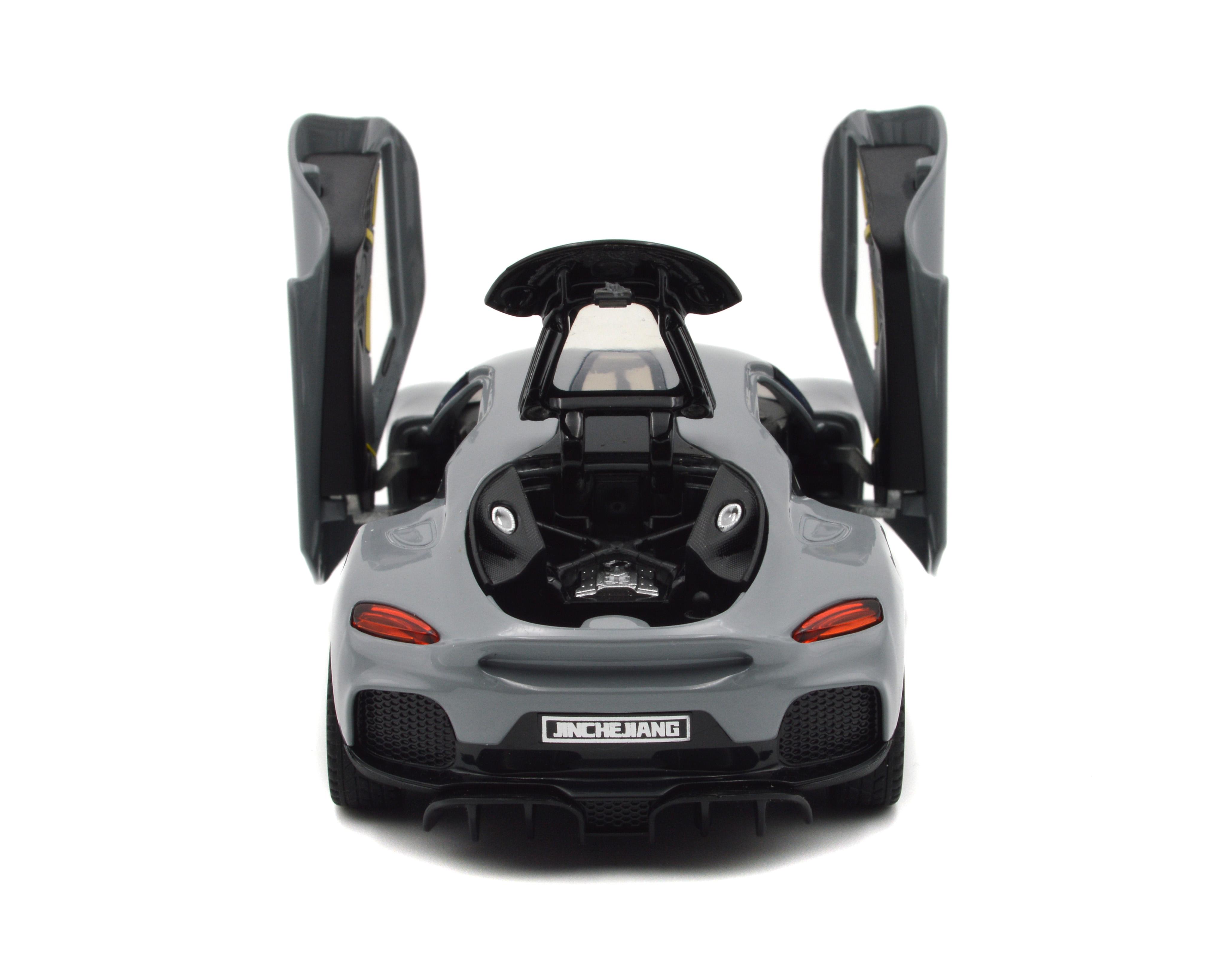 Модель металлическая Koenigsegg Gemera свет звук инерция открываются все двери (73022G) - фото 5 Модель металлическая Koenigsegg Gemera свет звук инерция открываются все двери (73022G) - фото 5