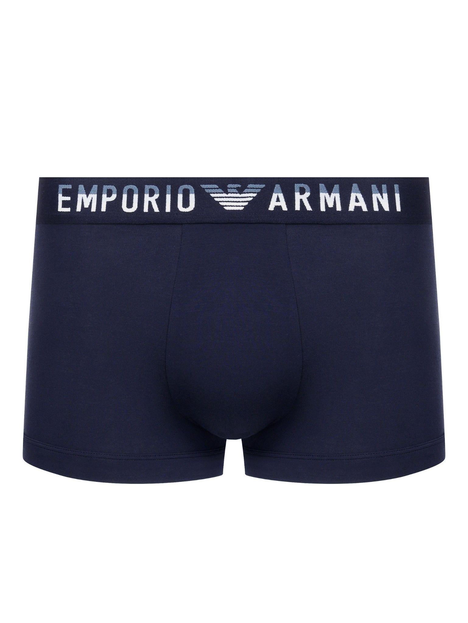 Трусы-боксеры мужские Emporio Armani L Синий (EM000231-blue)