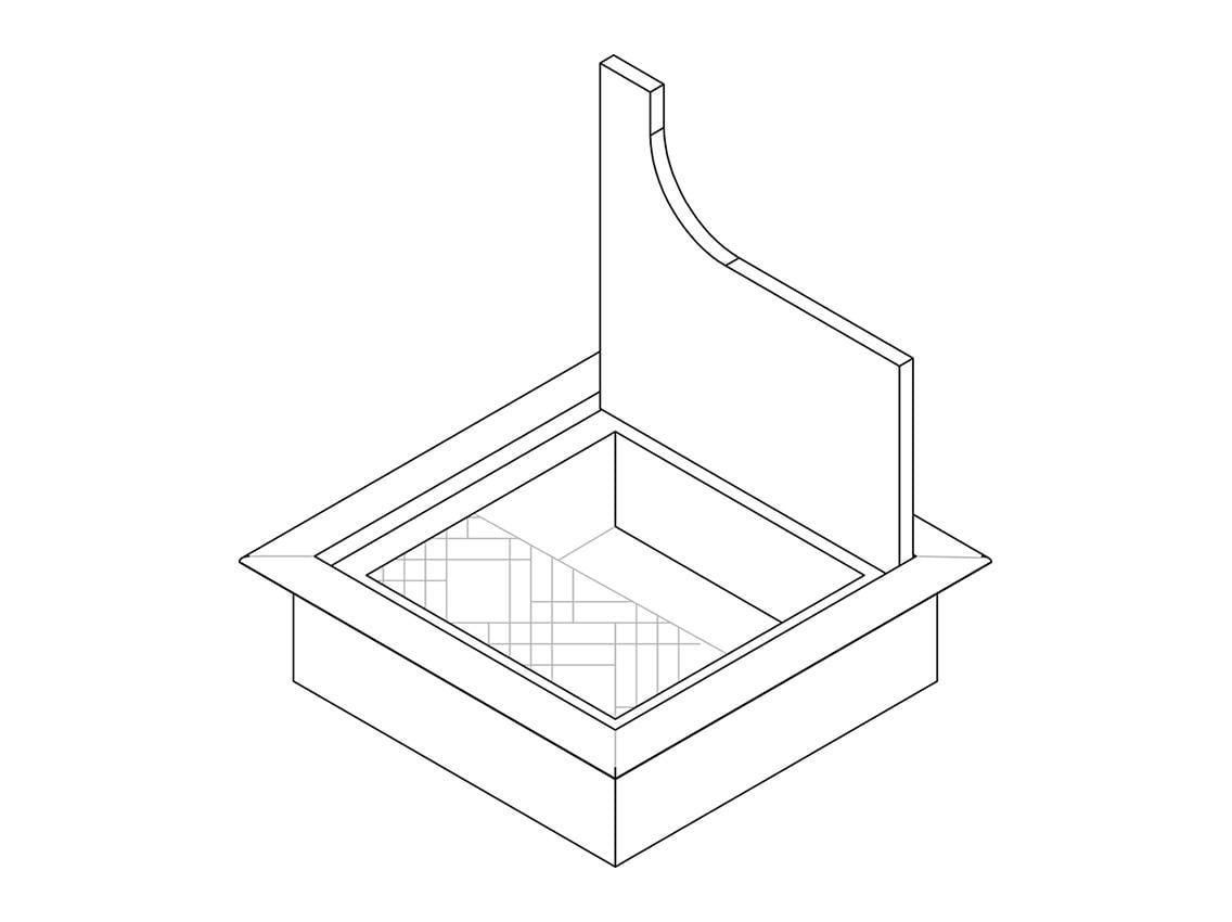 Заглушка проводов Virno Lines 80/80 мм Алюминий (24593242) - фото 3
