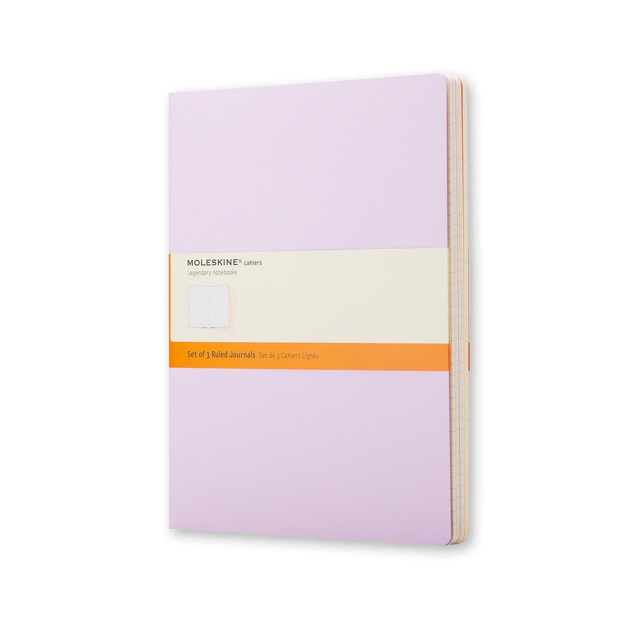 Блокнот Moleskine Cahier пастельный большой 120 страниц линейка 19х25 см