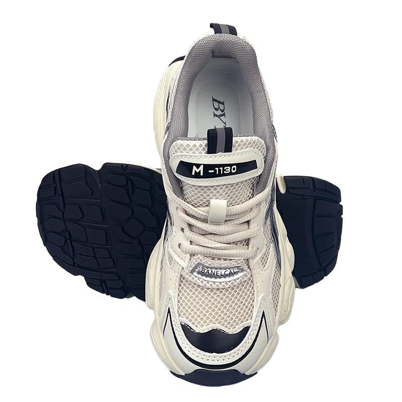 Кроссовки женские на платформе 20802-1 p. 41 25,5 см Бело-серебрянный