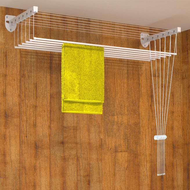 Сушилка настенно-потолочная Rokar Флорис 2,0 м (F6-200) 6-ти стержневая - фото 3 Сушилка настенно-потолочная Rokar Флорис 2,0 м (F6-200) 6-ти стержневая - фото 3