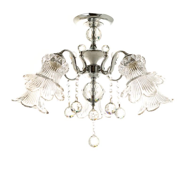 Люстра потолочная Light House ES-15884/5P на пять ламп Хром