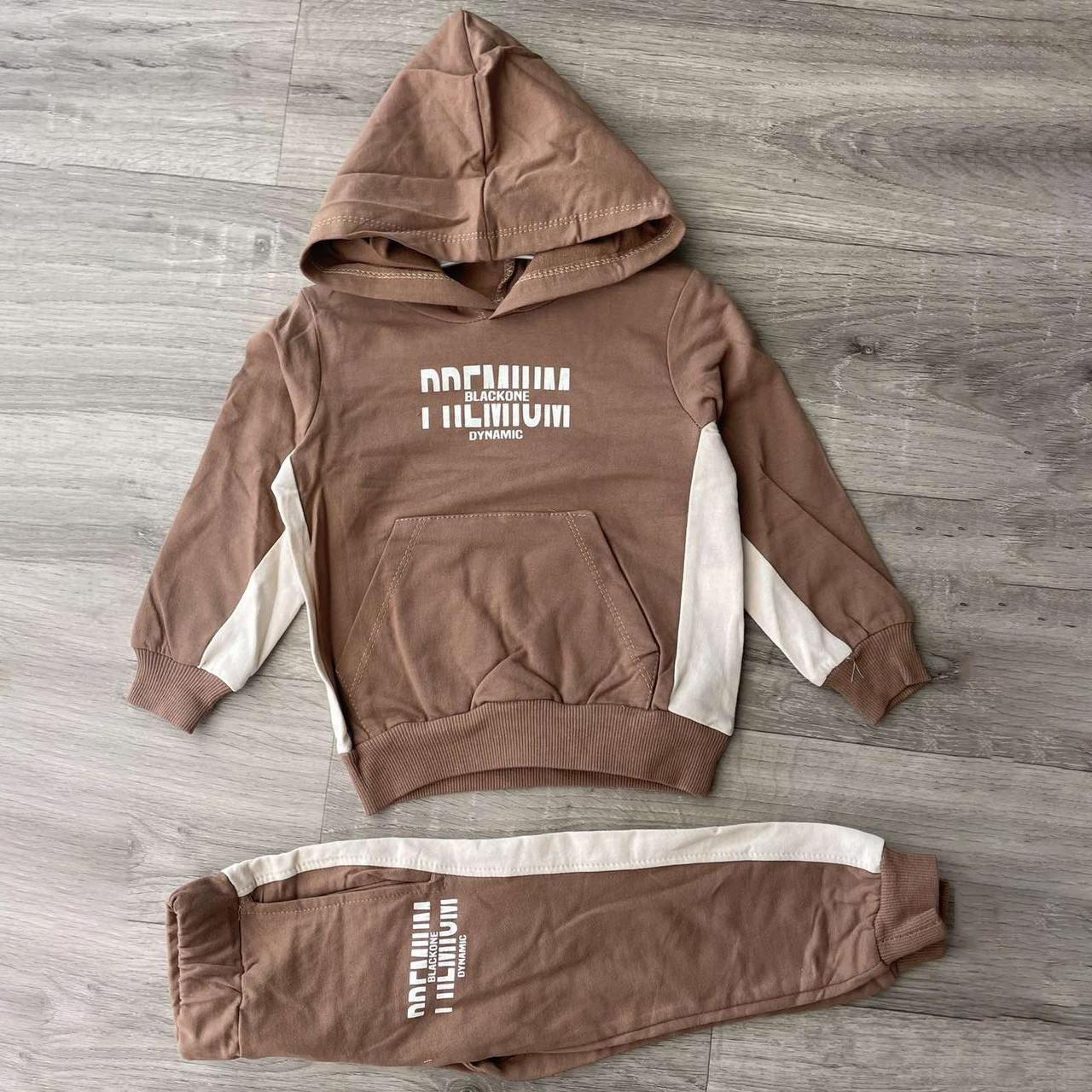 Спортивный костюм для мальчика Partner Premium 92 см на 2 года Коричневый (232)