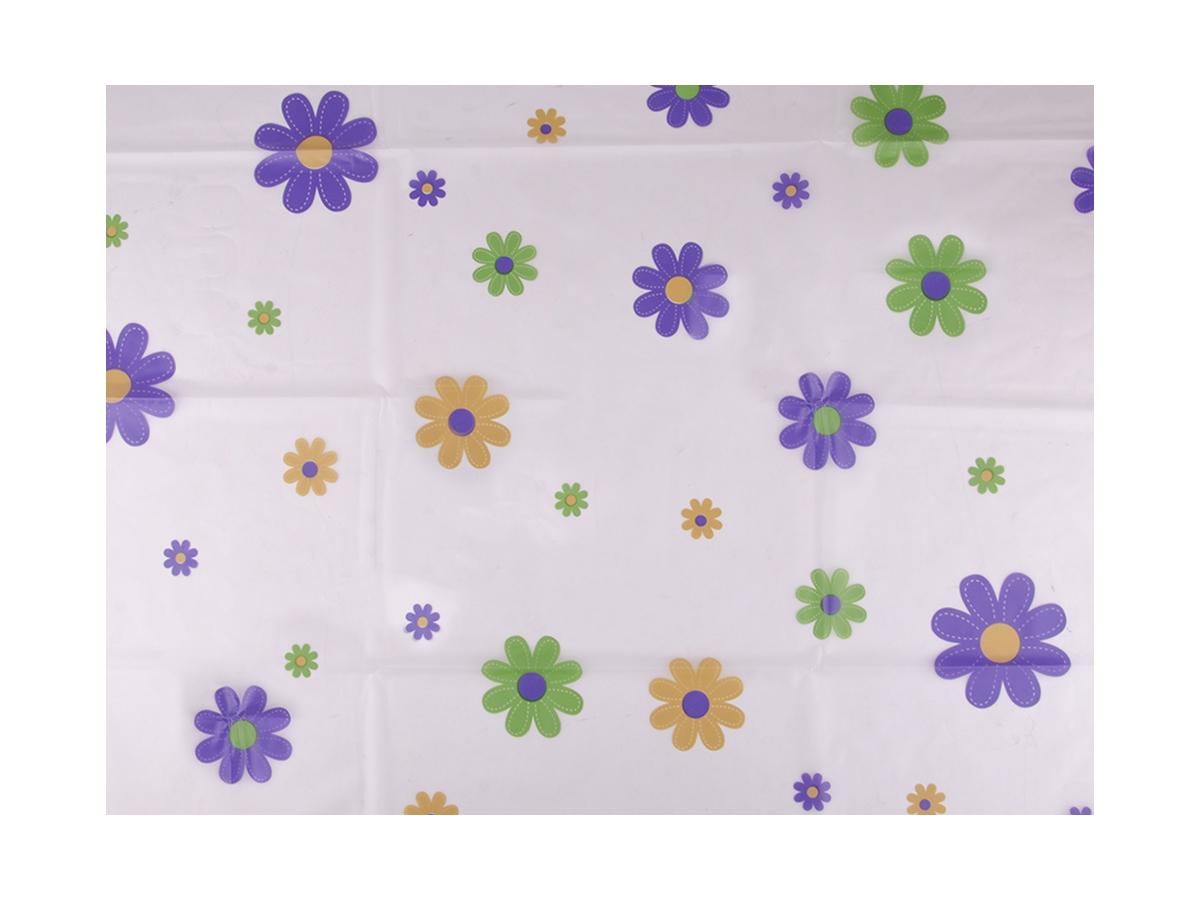 Штора в ванную с 12 кольцами Hoz Цветы 180х180 см (MMS-R29847)