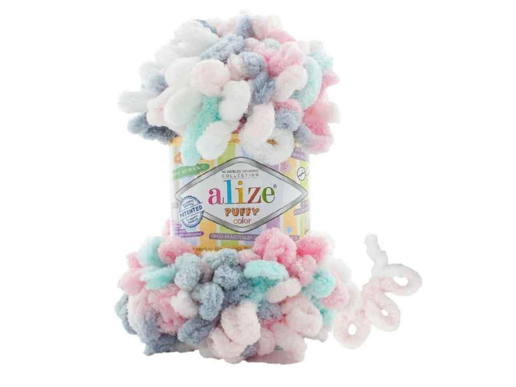 Пряжа Alize Puffy 100% микрополиэстр 100 г 9 м 5 шт. цвет 6529 (1106845)