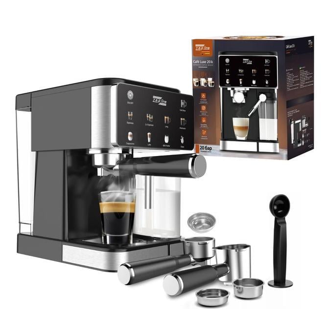 Кофемашина рожковая Zepline ZP-6803 с капучинатором и сенсорным управлением 8 напитков - фото 4
