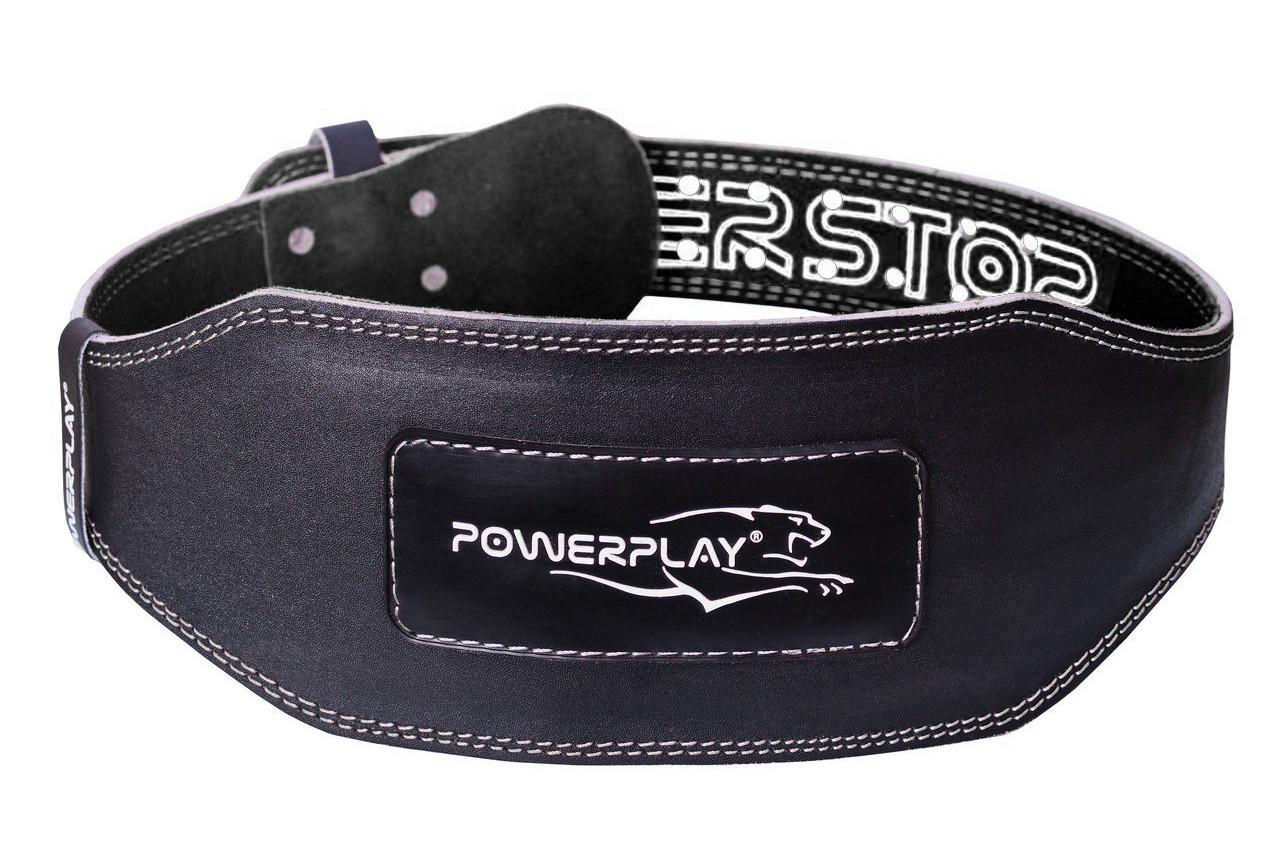 Пояс для важкої атлетики PowerPlay 5053 L Чорний (58-68-PP_5053_L_Black/Black) - фото 1