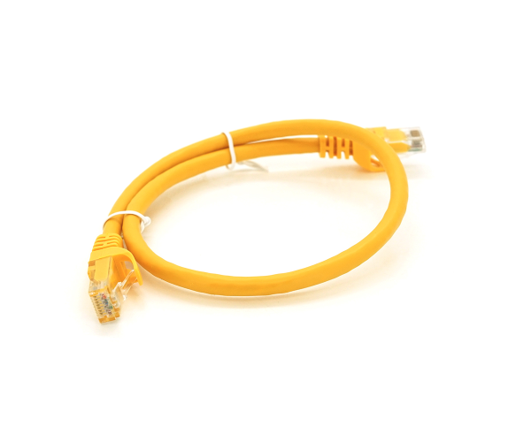 Патч-корд Ritar RJ45 Cat 6 UTP 0,5 м Yellow (PCR-CU6/0.5Ye)
