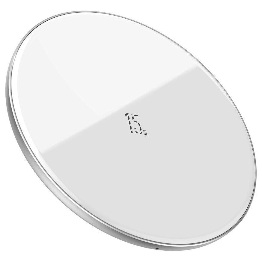 Бездротовий ЗП Baseus Simple 15W (Type-C version) White (WXJK-B02)