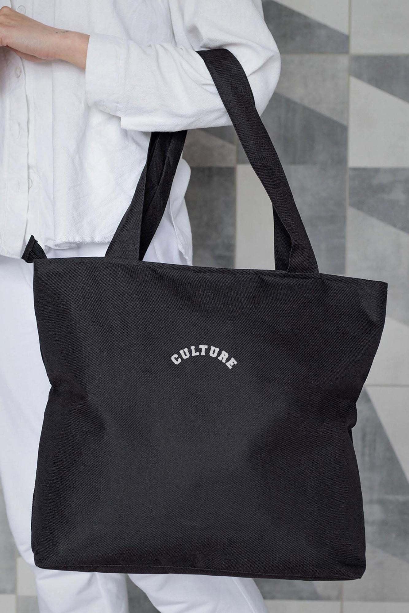 Шопер жіночий тканинний еко з принтом Culture Black (8055444)