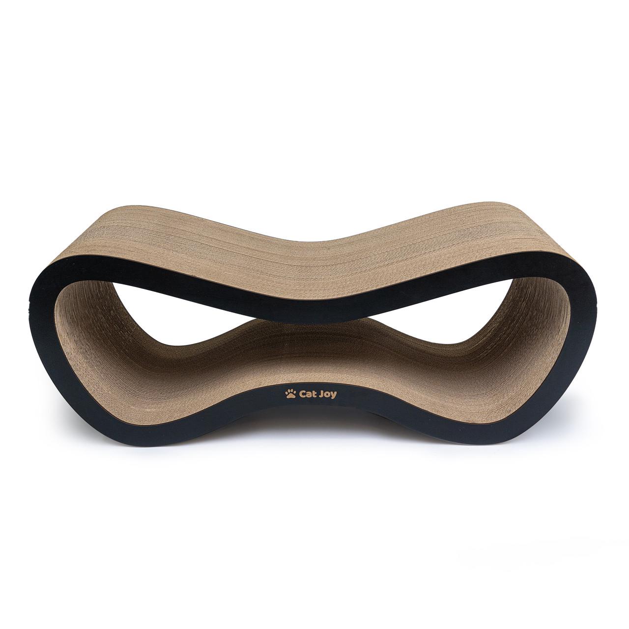 Когтеточка-лежанка для кошек Cat Joy большая с деревянным фасадом 77х29х29 см (1857980502)