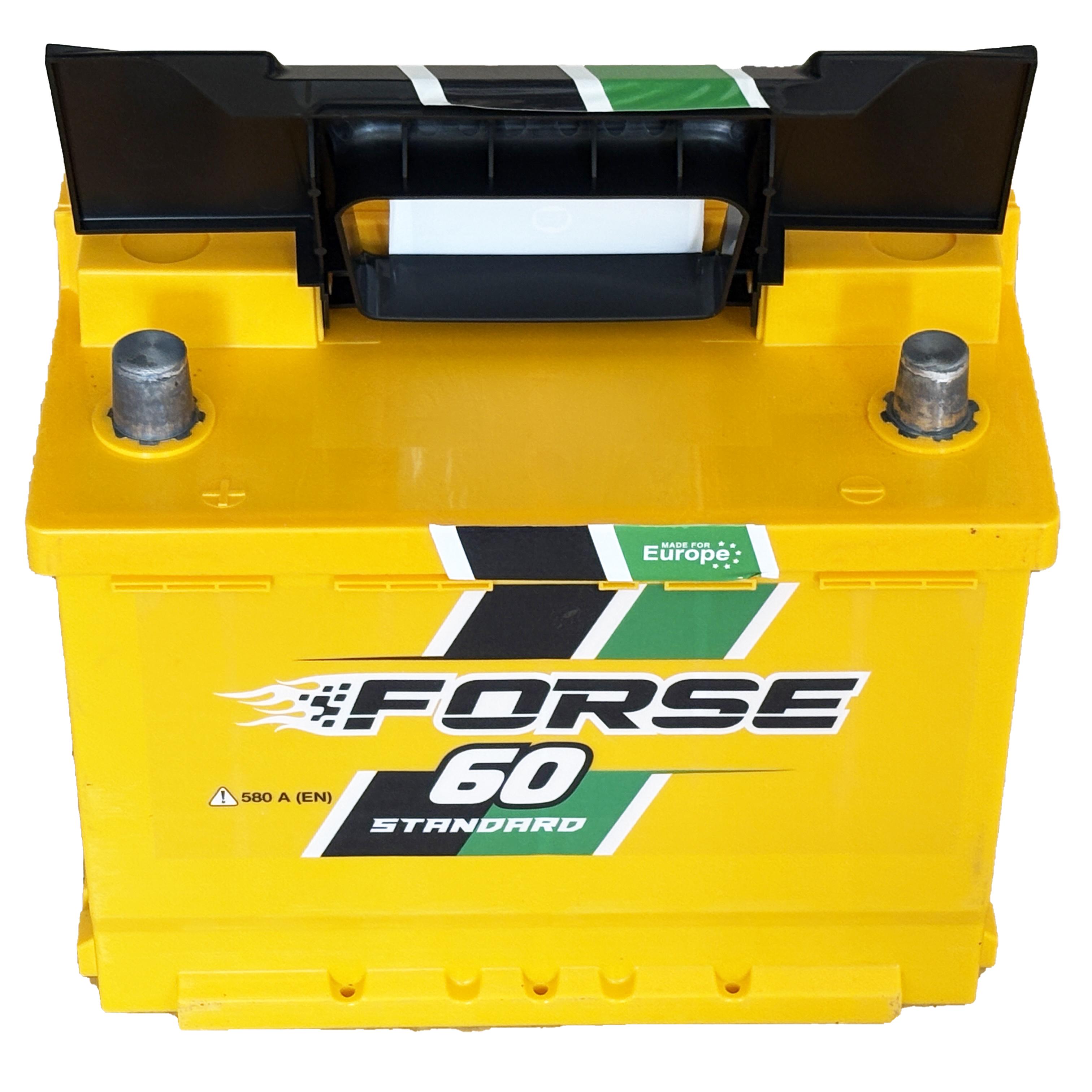Аккумулятор автомобильный 6CT-60 Forse EN580 60Ah-12V + слева 242х175х190 мм