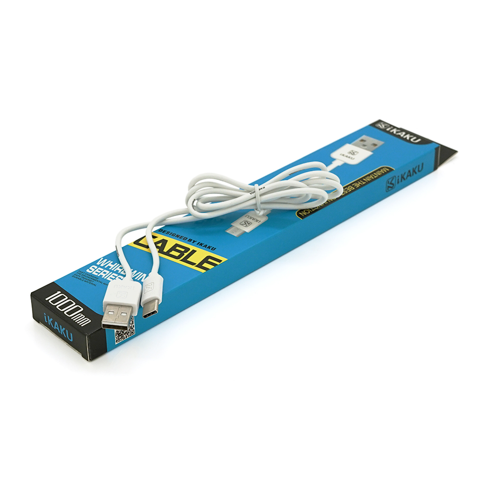 Кабель iKaku XUANFENG Type-C 2,1А USB и 1 м Белый (26805)