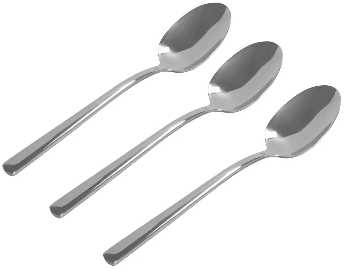 Набір чайних ложок Krauff 29-178-011 3 з нержавіючої сталі 3 шт. (2395645301)
