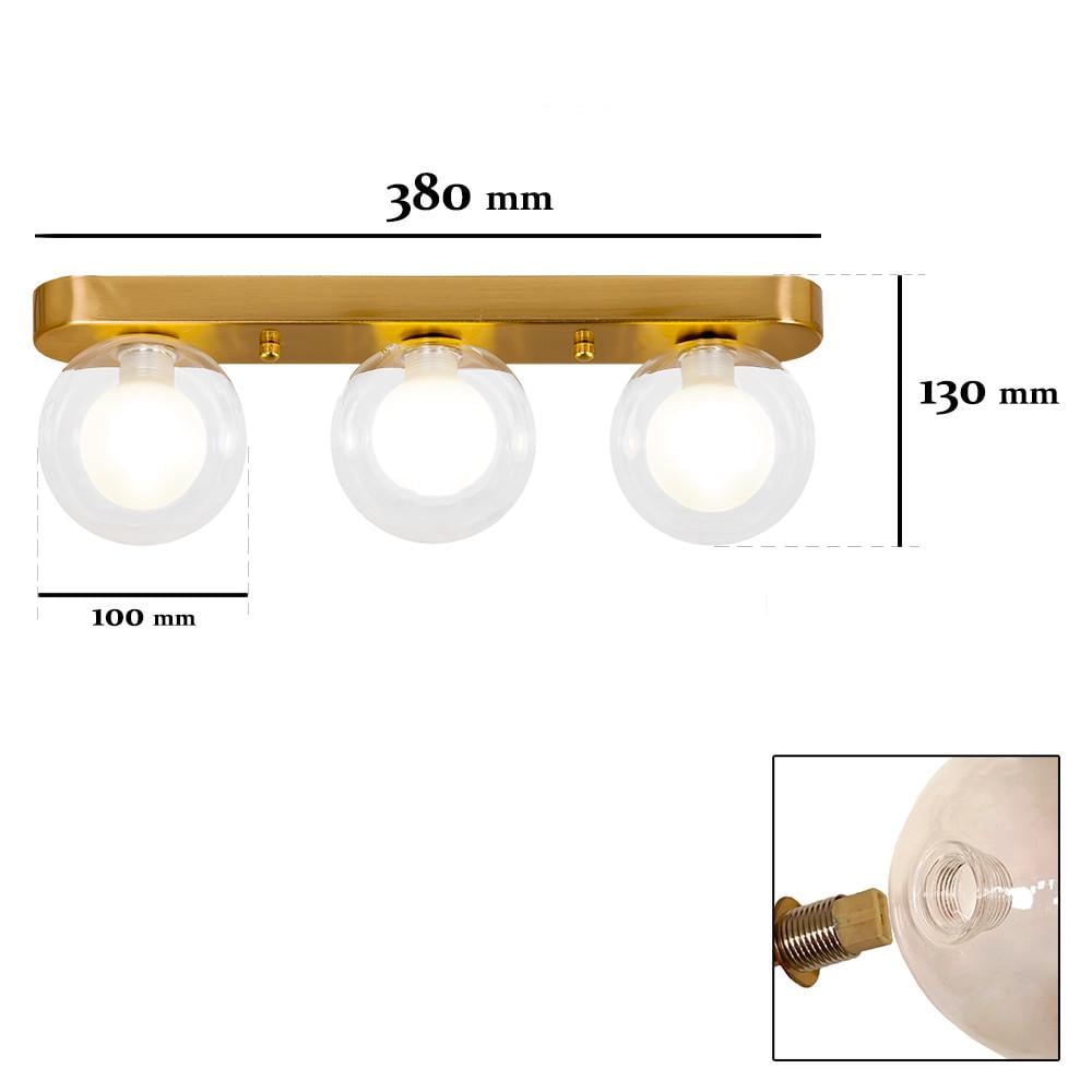 Люстра Levistella 761X100F-3 BRZ+CLWH на три плафони Бронзовий (380) - фото 2 Люстра Levistella 761X100F-3 BRZ+CLWH на три плафони Бронзовий (380) - фото 2