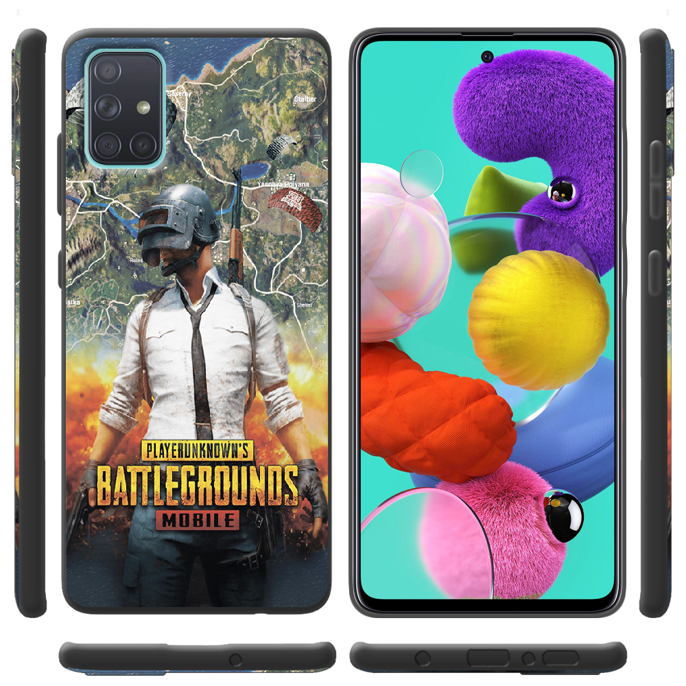 Чехол BoxFace Samsung A715 Galaxy A71 PUBG Mobile Черный силикон (38850-up2309-38948) - фото 2