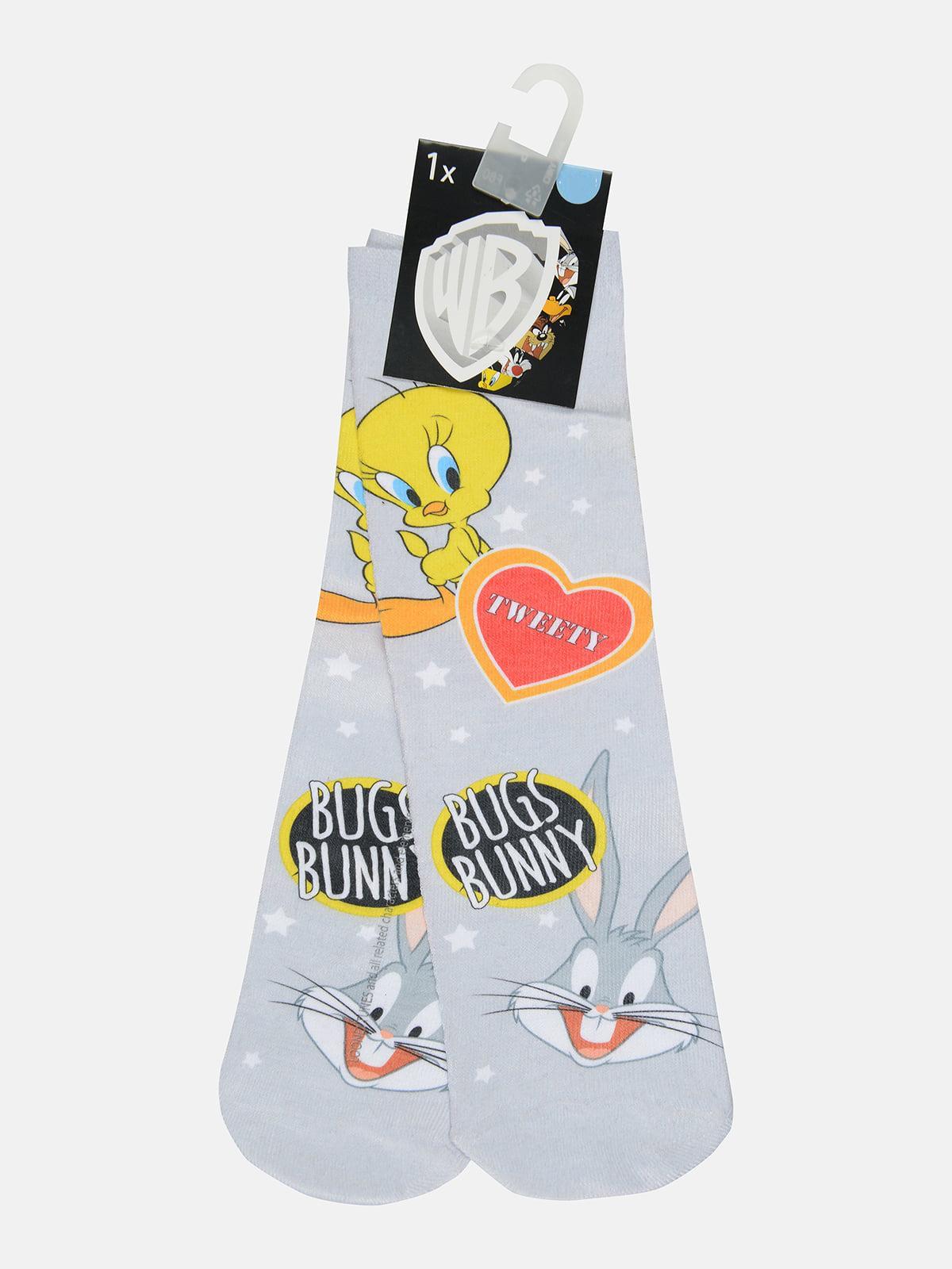 Носки C&A с принтом р. 39-42 Серый (5867074090537)