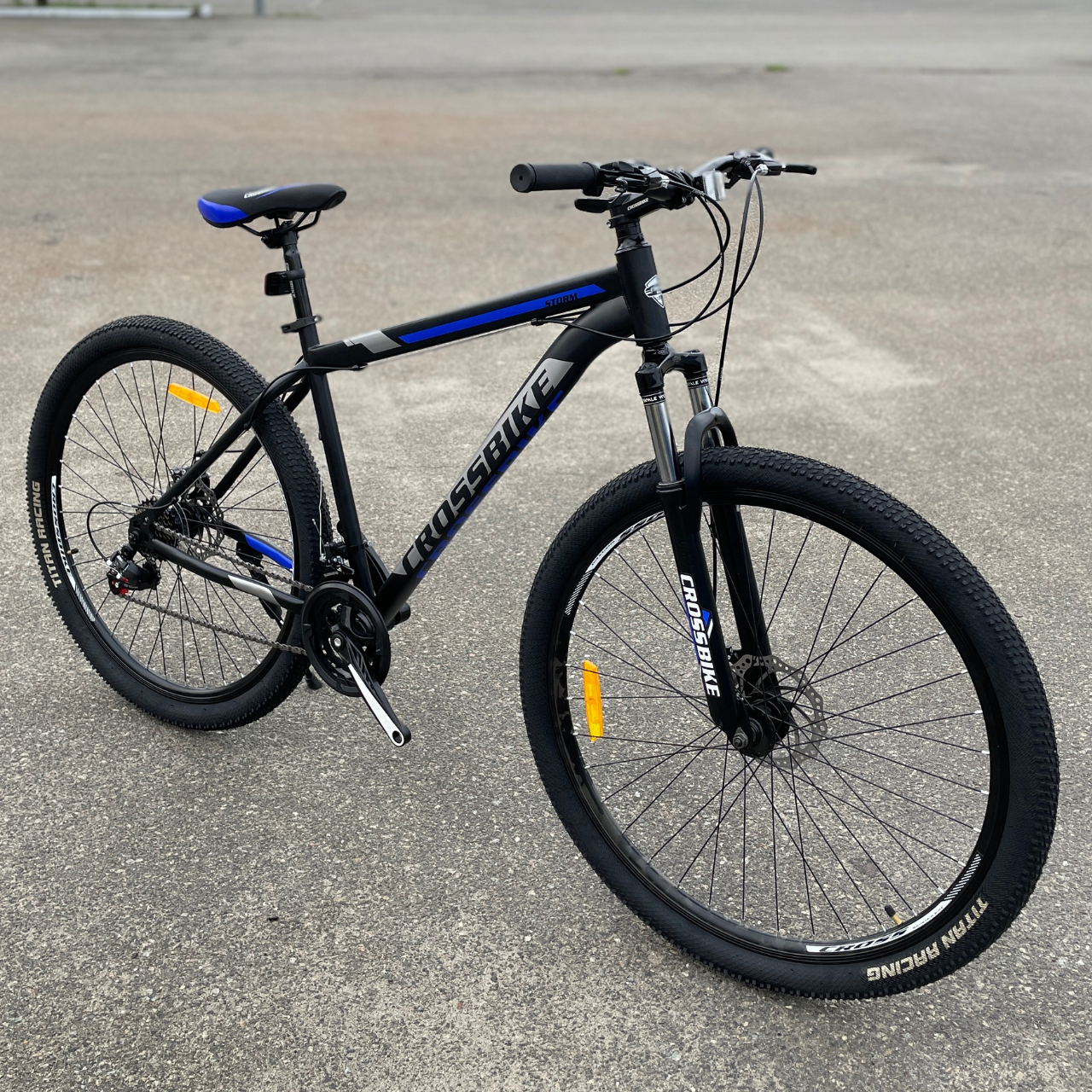 Велосипед Cross Bike Storm 29" 19,5" 19,5" Чорний/Синій (a8bbf14a) - фото 8