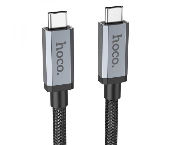Кабель USB Hoco US06 USB3.2 20Gbps 100W 4K 60Hz Type C to Type C Black