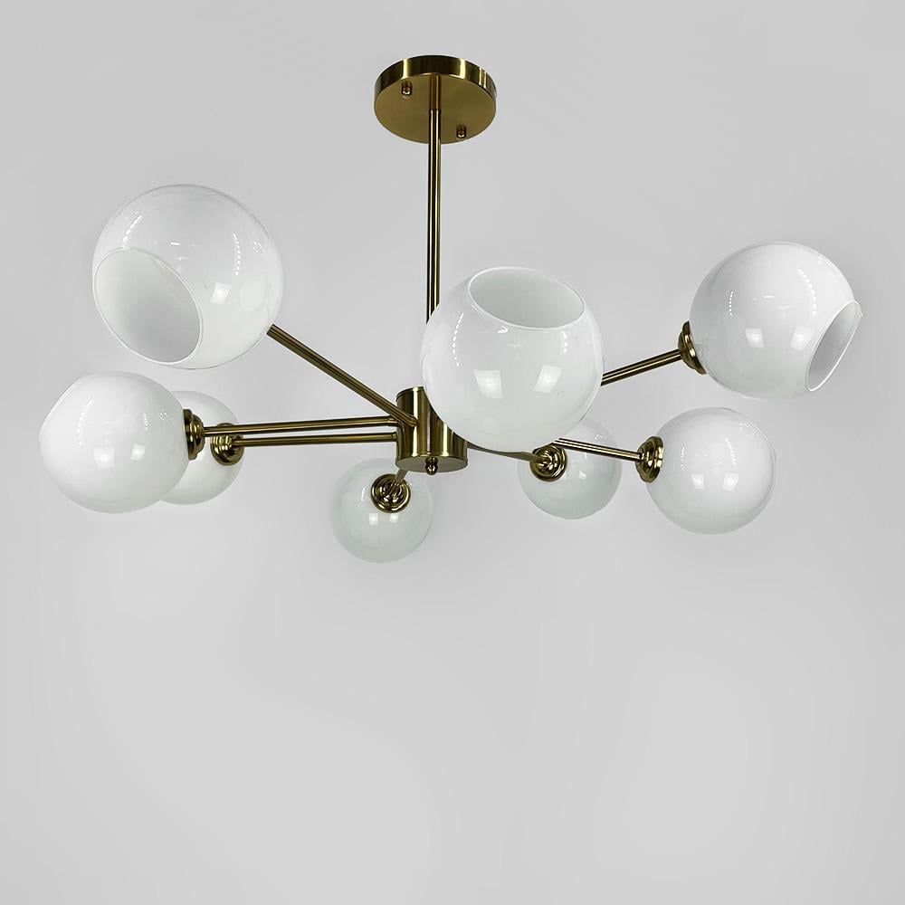 Люстра стельова LNF-17492/8 AB Латунь