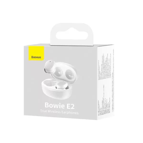 Бездротові навушники вакуумні BASEUS True Wireless Earphones Bowie E2 BT5.2 40/300 mAh IP55 White - фото 8