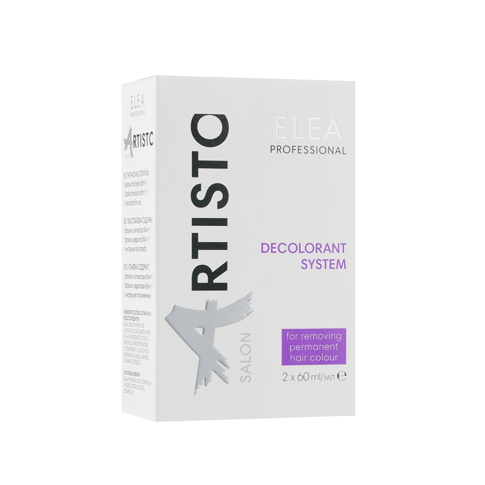 Система для усунення фарби з волосся Elea Professional Artisto Salon Decolorant System 120 мл (00026)