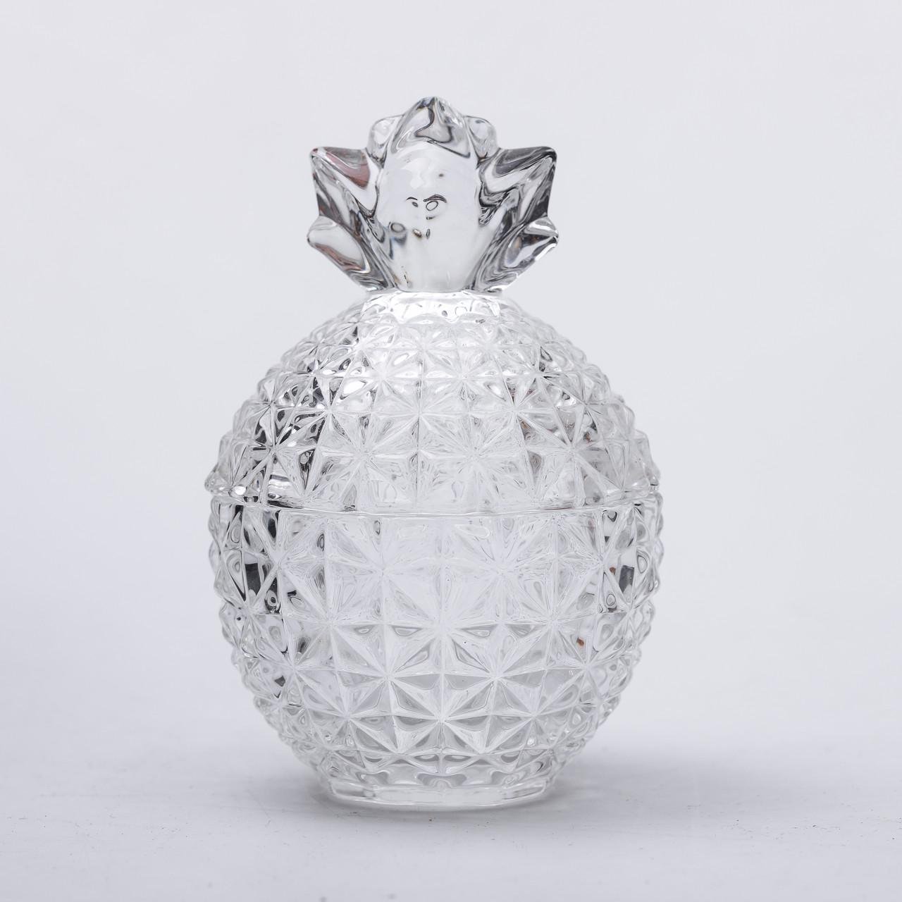 Цукерниця з кришкою HP-4-100 кругла скляна 9,5 см (6975) - фото 3