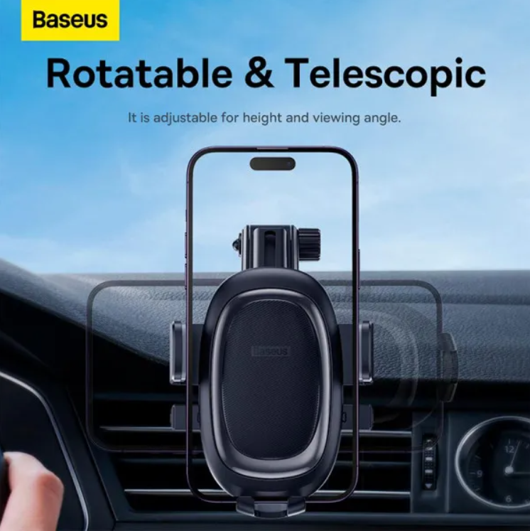 Тримач BASEUS UltraControl Pro Series Clamp-Type Car Holder Set Black (C40351600113-00) - фото 8