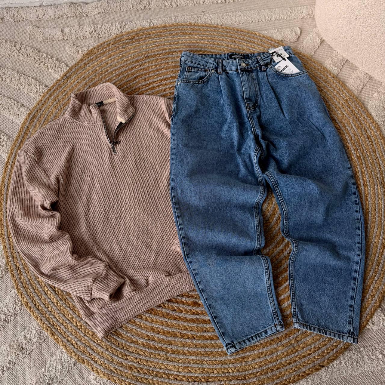 Джинси банани чоловічі Carrot Fit j0032 демісезонні р. 29 Синій (j0032/4/1) - фото 3