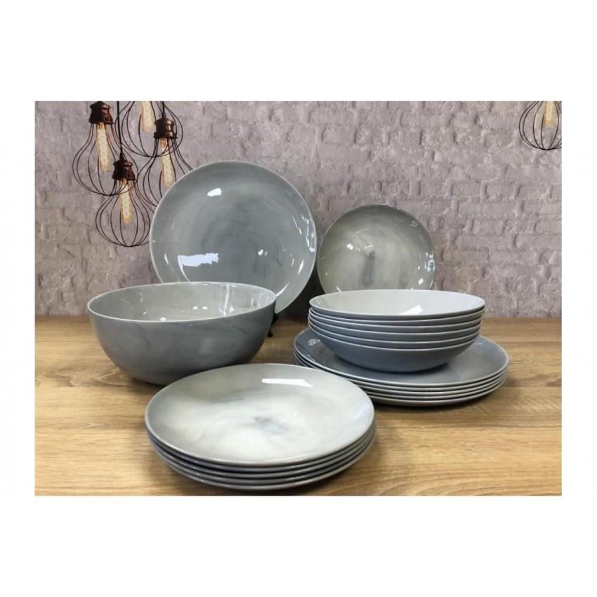 Сервіз столовий Luminarc Q0217 Diwali Marble Granit 19 пр. (1404813421)