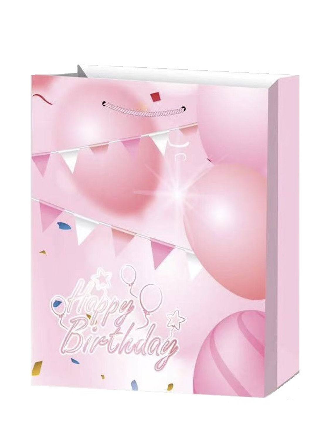 Пакет подарочный бумажный Happy birthday S 18х23х10 см (R96989-S)