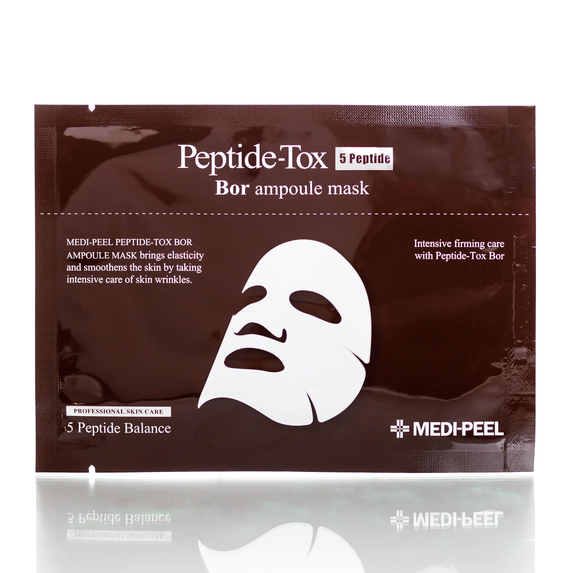 Лифтинг-маска с пептидным комплексом тканевая Medi Peel Bor Tox Peptide Ampoule Mask 30 мл