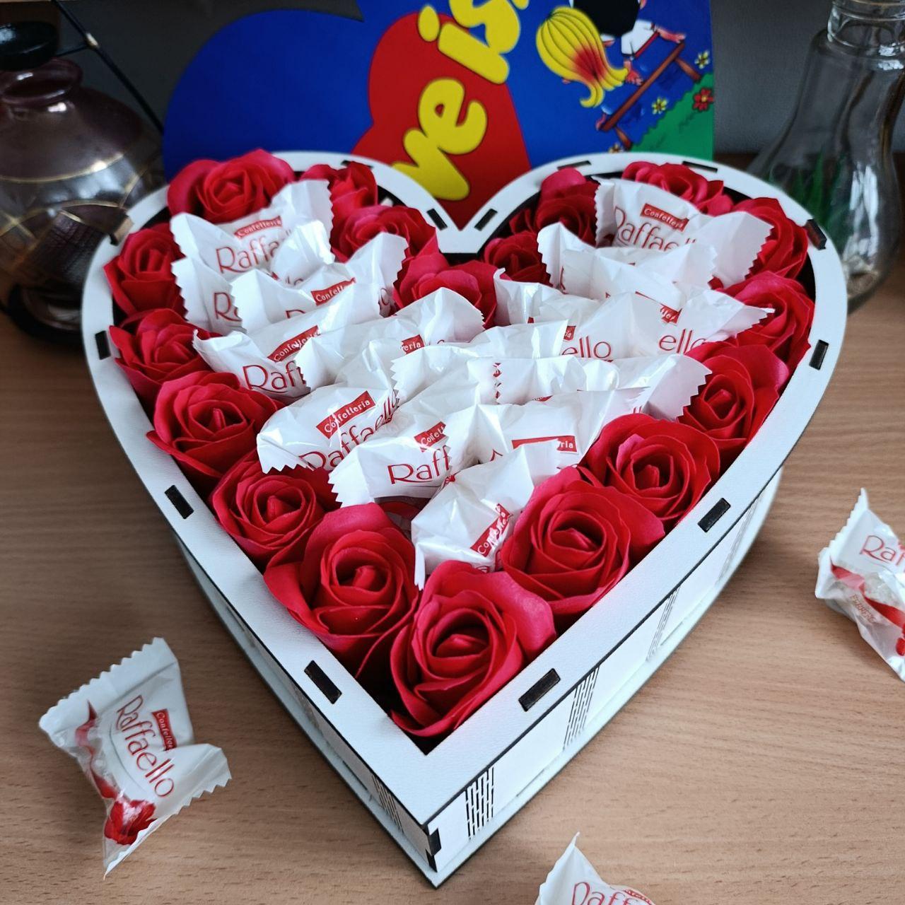 Бокс сердце с конфетами (ar282) - фото 5 Бокс сердце с конфетами (ar282) - фото 5